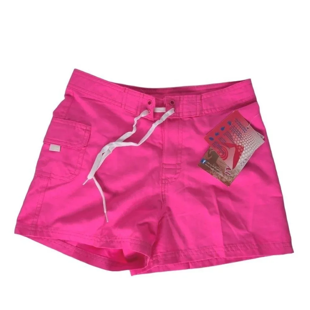 Kanu Surf Girls Sassy Shannon Board Shorts Neon Pink Medium